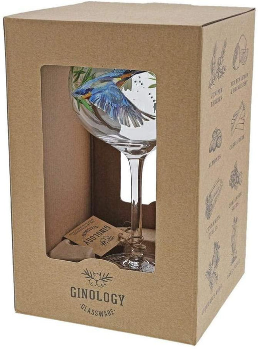 Ginology Kingfisher Bird Copa Cocktail Glass | {{ collection.title }}