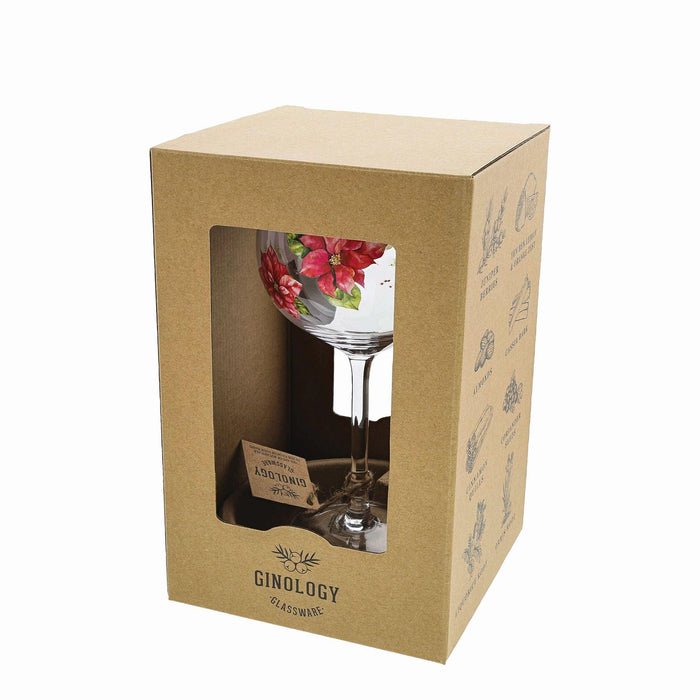 Ginology Red Poinsettia Copa Gin Glass | {{ collection.title }}