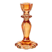 Glass Candle Holders - Orange