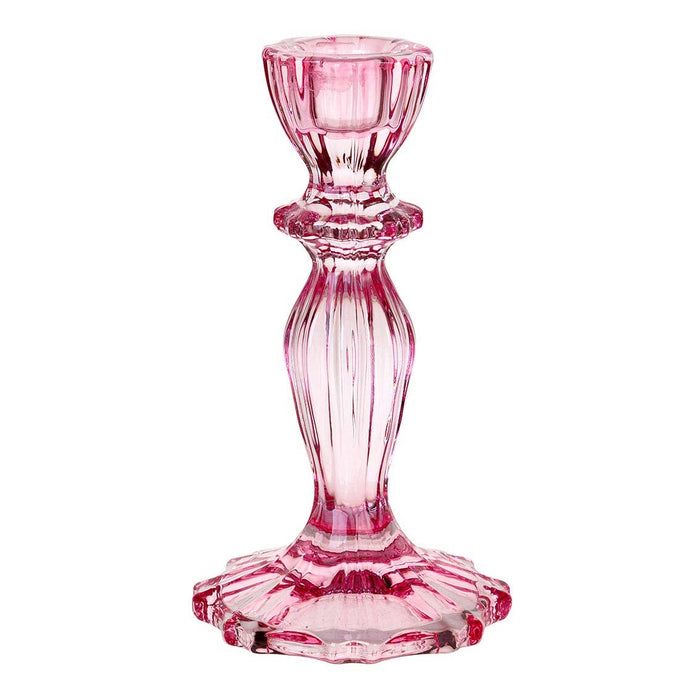 Glass Candle Holders - Pink - LemonSalt