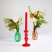 Glass Candle Holders - Red - LemonSalt