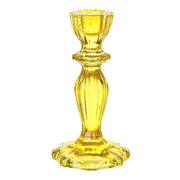 Glass Candle Holders - Yellow
