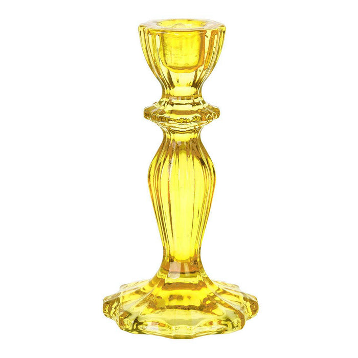 Glass Candle Holders - Yellow - LemonSalt