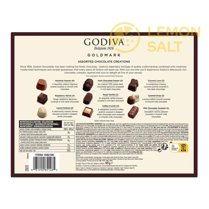 Godiva Assorted Belgian Chocolate Box (325g) | {{ collection.title }}