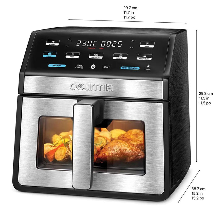 Gourmia Digital Air Fryer With Light & Window (7.6L) - LemonSalt