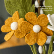 Gry & Sif Felted Wool Florals Anemone Flower - Yellow (30cm)
