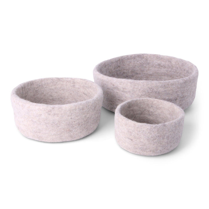 Gry & Sif Bowls - Natural Grey (Set of 3) - LemonSalt