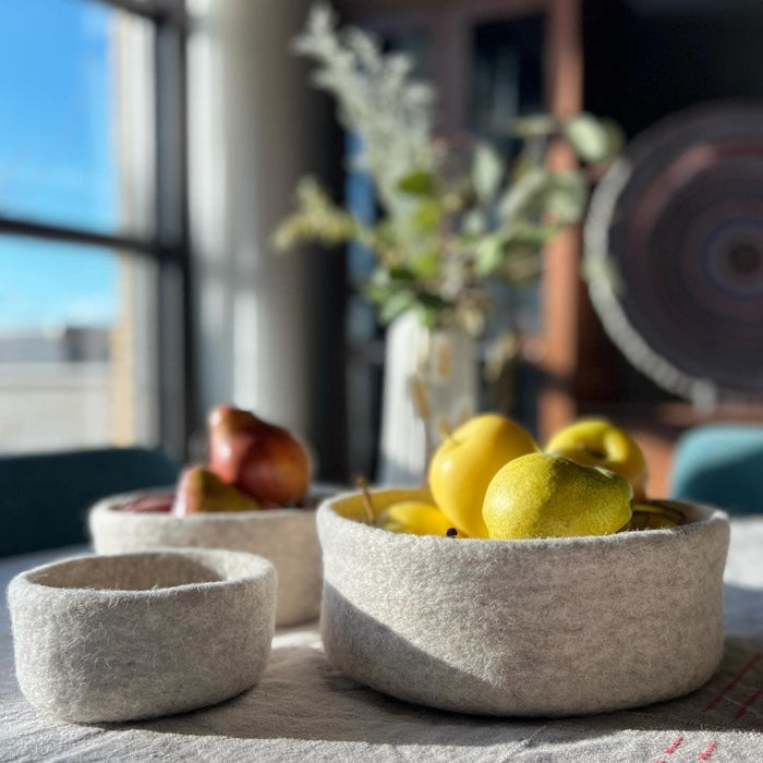Gry & Sif Bowls - Natural Grey (Set of 3) - LemonSalt