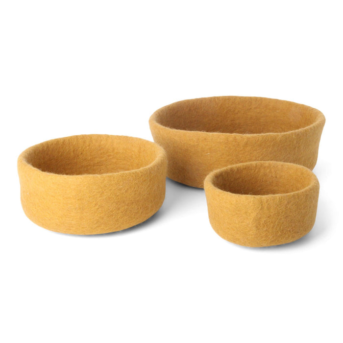 Gry & Sif Bowls - Ochre (Set of 3) - LemonSalt