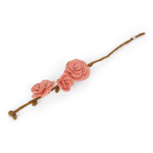 Gry & Sif Branch With Dusty Red Roses (50cm) - LemonSalt