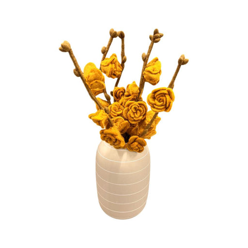 Gry & Sif Branch With Yellow Roses (50cm) - LemonSalt