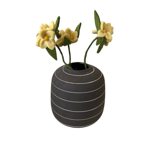 Gry & Sif Dusty Light Yellow Flowers on Branch (36cm) - LemonSalt