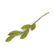 Gry & Sif Felted Wool Florals Branch With Mixed Green Leaves (35cm)
