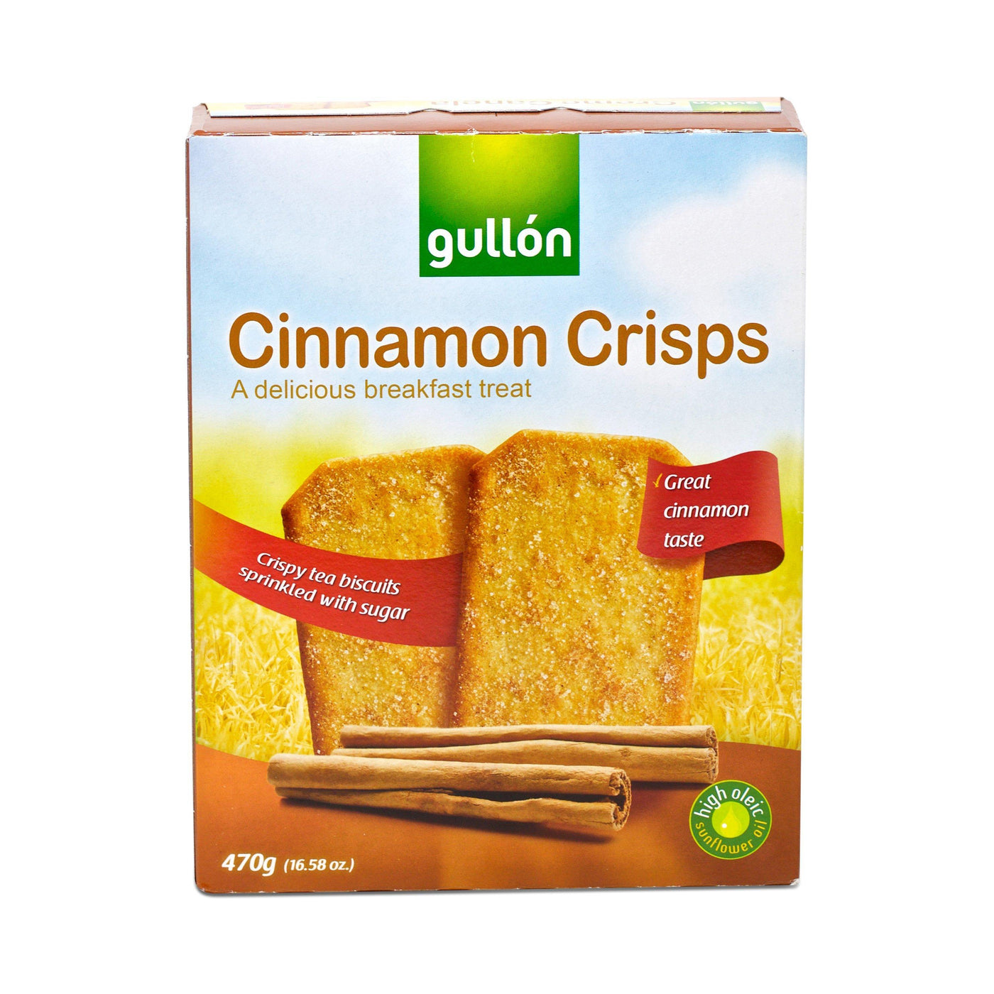 Gullon Cinnamon Crisps (470g) Biscuits Buy Online UK Delivery