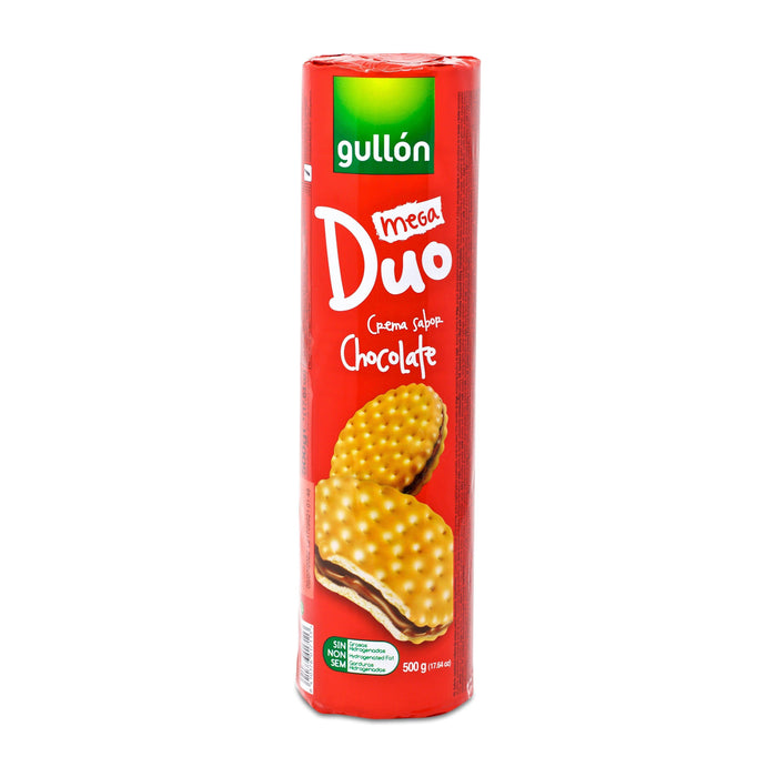Gullon Mega Duo Chocolate Flavoured Filling Biscuits (500g) | {{ collection.title }}