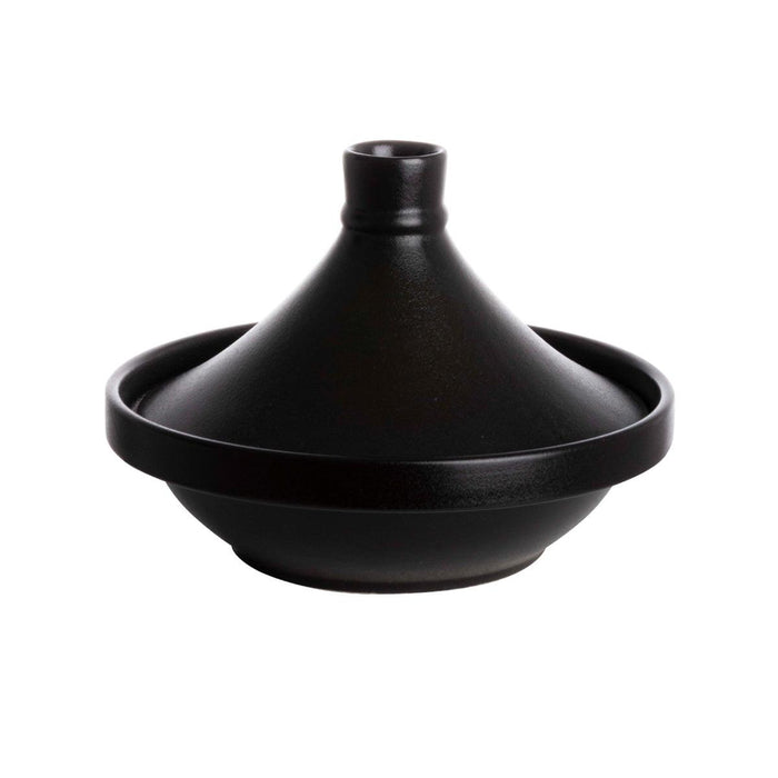 Gusta Traditional Terracotta Tagine - Black (22cm) - LemonSalt