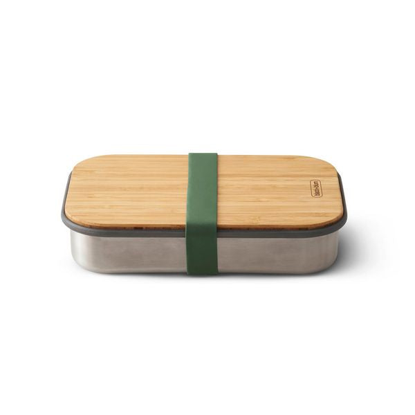 Black+Blum Stainless Steel Sandwich Box with Bamboo Lid (900ml) - Assorted