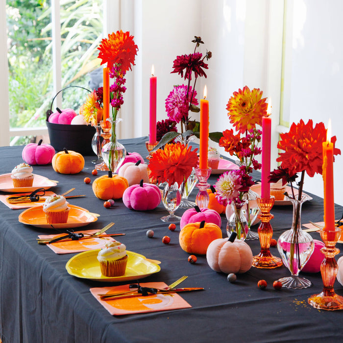 Halloween Velvet Pumpkin Decorations - Assorted - LemonSalt