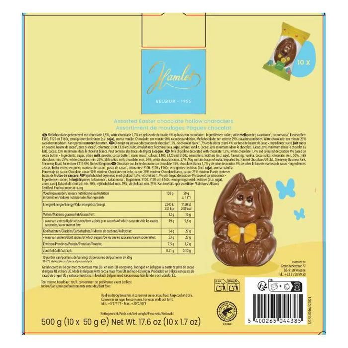 Hamlet Assorted Belgian Chocolate Easter Characters (10 x 50g) - LemonSalt