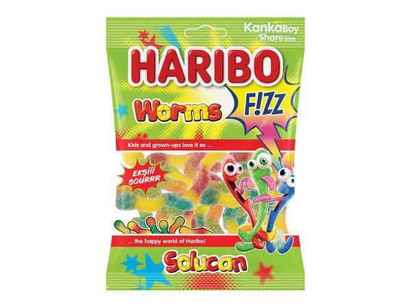 Haribo Fizz Worm Gummies (70g)