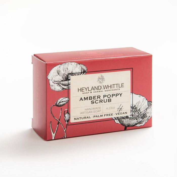 Heyland & Whittle Amber & Poppy Scrub Natural Soap Bar (120g)