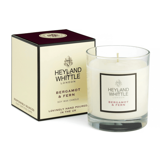 Heyland & Whittle Classic Bergamot & Fern Candle in Glass (230g) | {{ collection.title }}