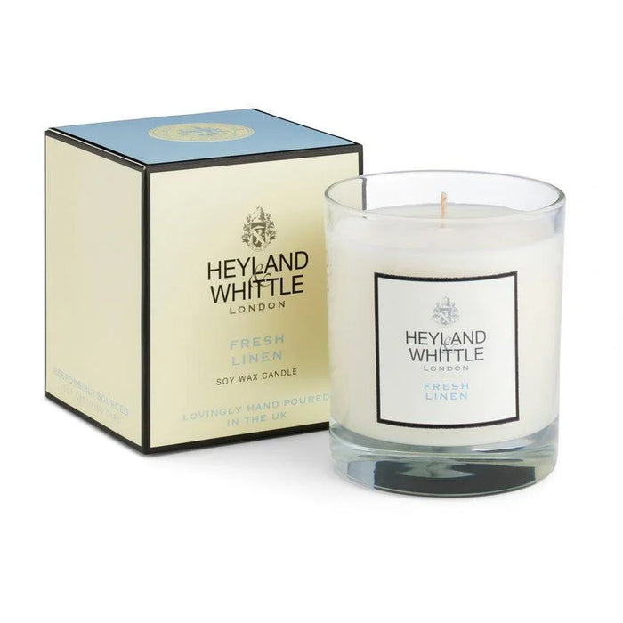 Heyland & Whittle Classic Fresh Linen Candle in Glass (230g)
