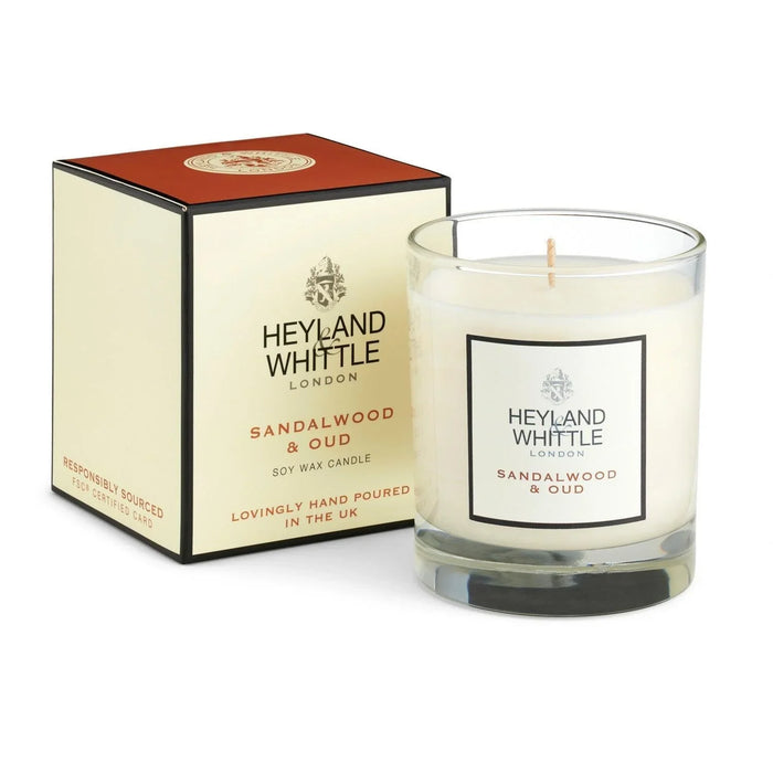 Heyland & Whittle Classic Sandalwood & Oud Candle in a Glass (230g)