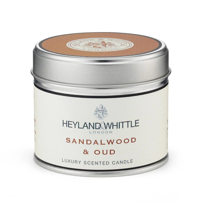 Heyland & Whittle Classic Sandalwood & Oud Candle in Tin (180g)