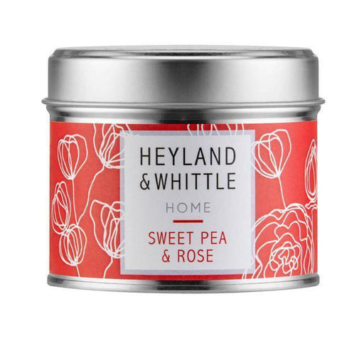 Heyland & Whittle Sweet Pea & Rose Home Candle in a Tin (180g) | {{ collection.title }}