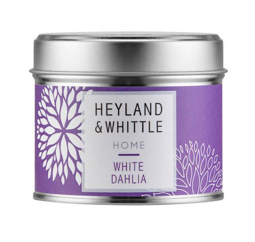 Heyland & Whittle White Dahlia Home Candle in a Tin (180g) | {{ collection.title }}