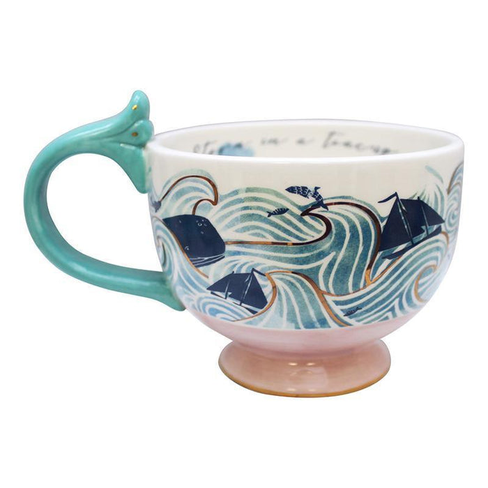 House Of Disaster By The Sea Storm Tea Cup With Gift Box
