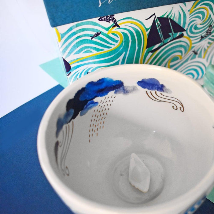 House Of Disaster By The Sea Storm Tea Cup With Gift Box