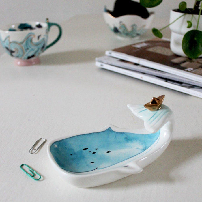 House Of Disaster By The Sea Whale Dish With Gift Box - LemonSalt