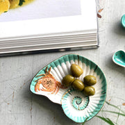 House Of Disaster Coral SeaShell & Crab Dish
