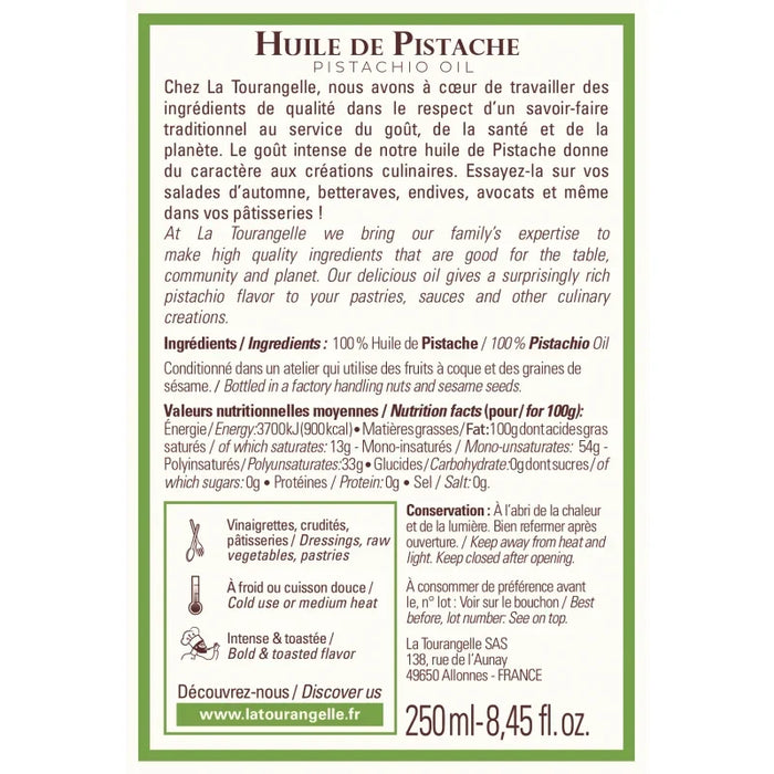 La Tourangelle - Pistachio Oil (250ml)