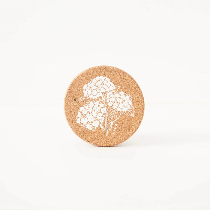 Liga Cork Coaster - Hydrangea