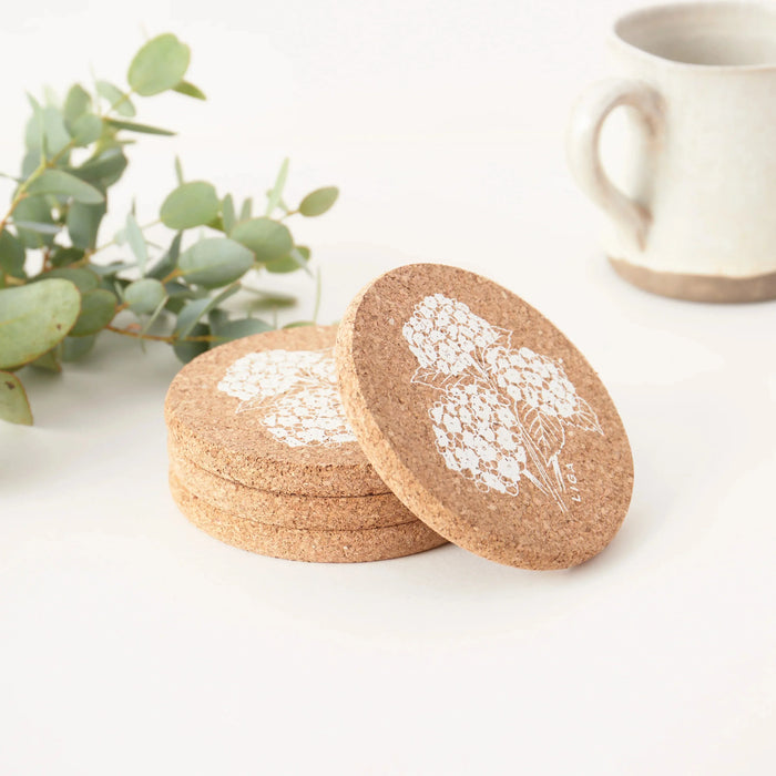 Liga Cork Coaster - Hydrangea