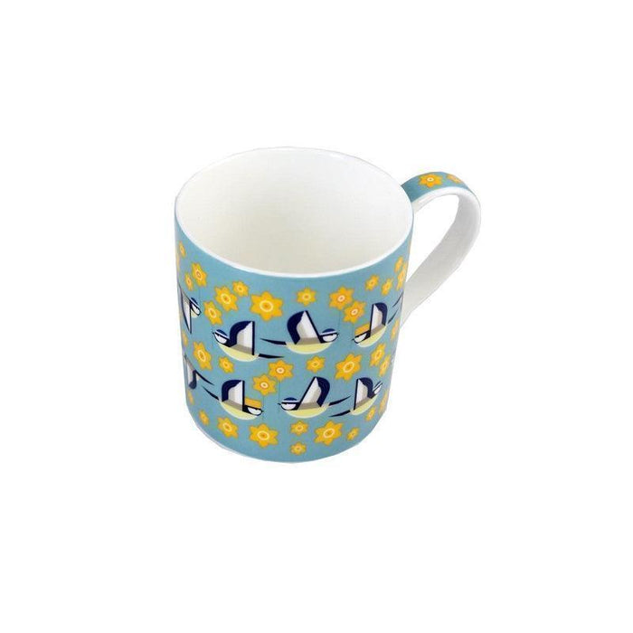 I Like Birds Mug - Blue Tit Daffodil