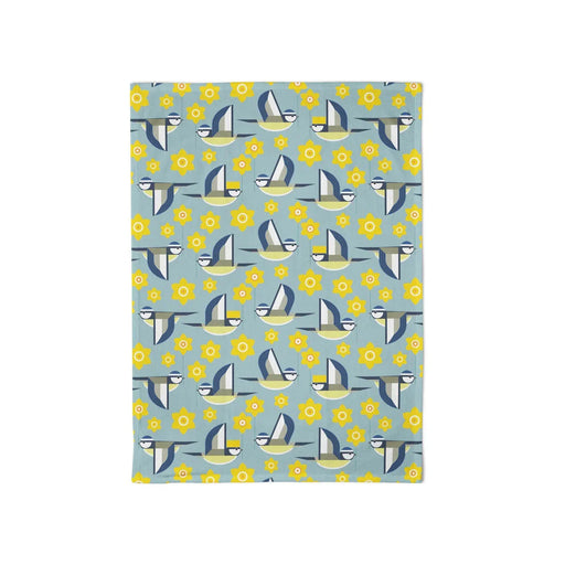 I Like Birds Tea Towel - Marie Curie Blue Tit Daffodil - LemonSalt