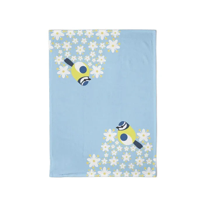 I Like Birds Tea Towel - Tit Blue - LemonSalt