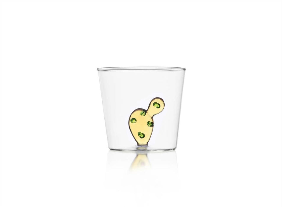 Ichendorf Milano Amber Cactus Glass Tumbler (350ml)
