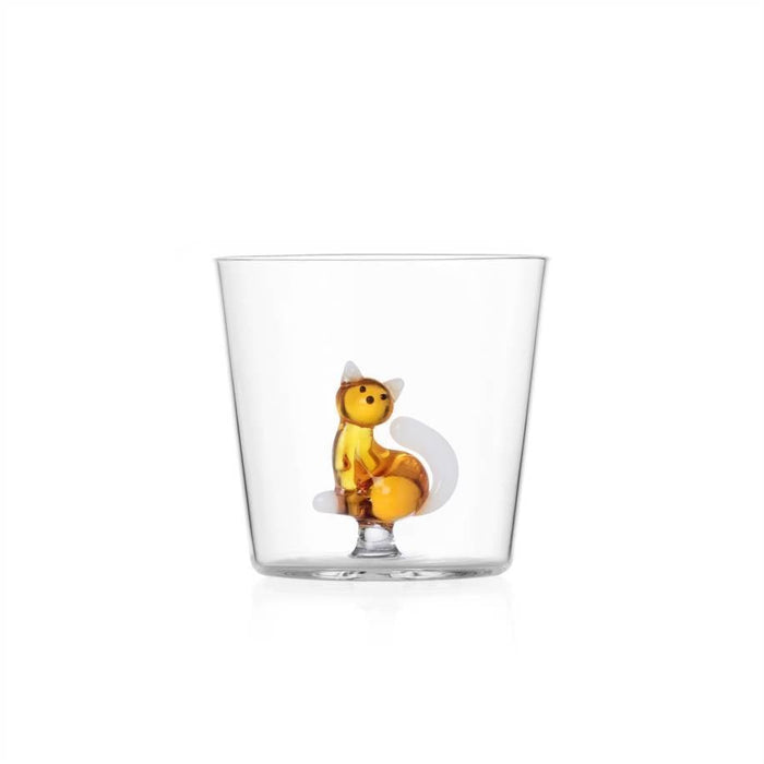 Ichendorf Milano Amber Cat Glass Tumbler (350ml)