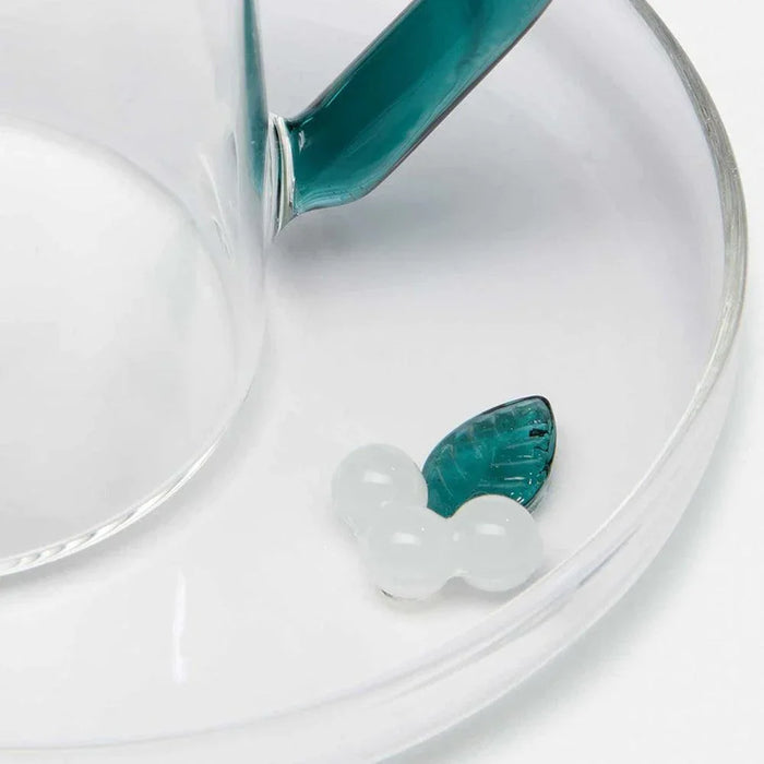 Ichendorf Milano Butterfly Glass Espresso Cup With Saucer (100ml)