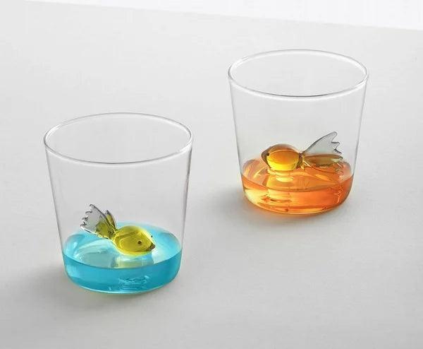 Ichendorf Milano Coloured Fish Glass Tumbler (350ml)
