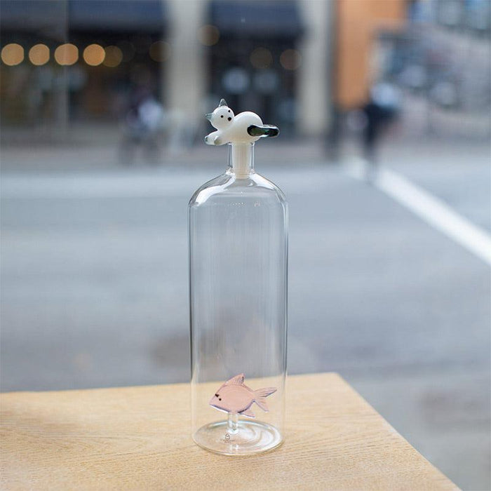 Ichendorf Milano Glass Bottle Fish & Cat (1.15L)