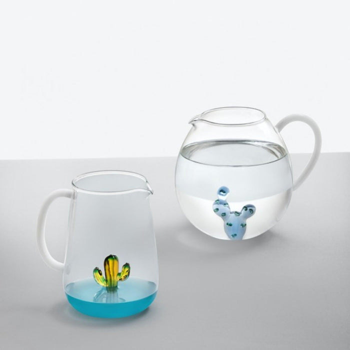 Ichendorf Milano Glass Jug - Green & Amber Cactus (1.7L)