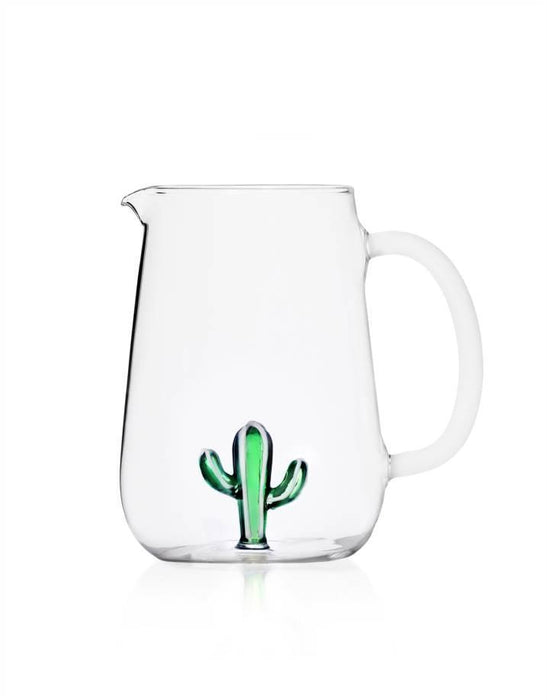 Ichendorf Milano Glass Jug - Green Cactus (1.7L)