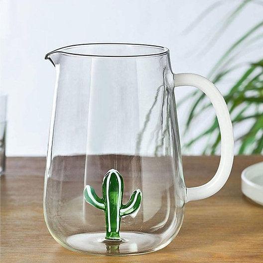Ichendorf Milano Glass Jug - Green Cactus (1.7L)