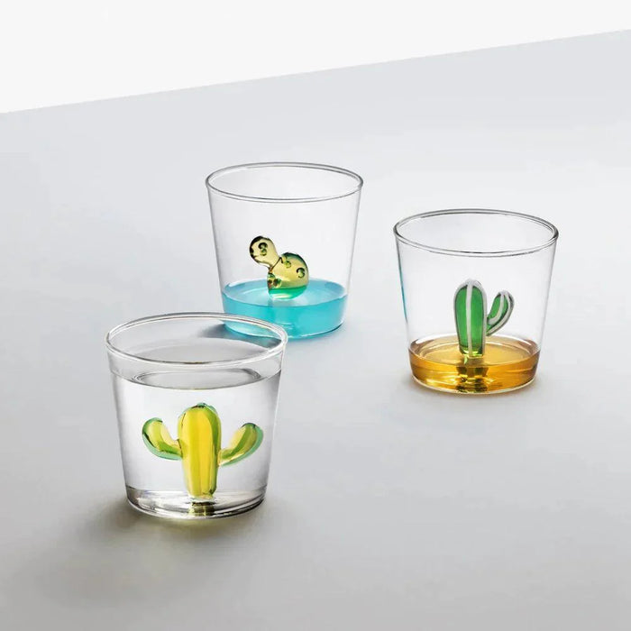 Ichendorf Milano Green Cactus Glass Tumbler (350ml)
